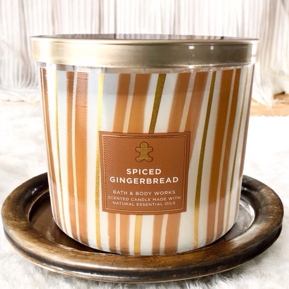 🆕40+ Hrs Spices Gingerbread 3 Wick Candle